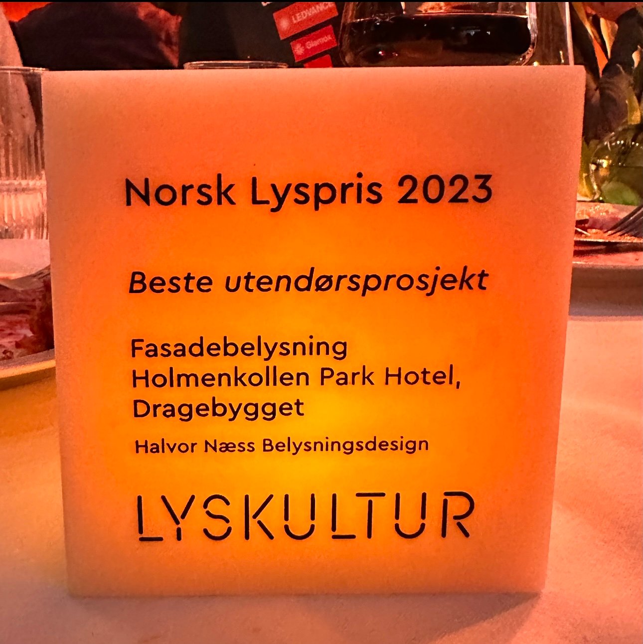 Dragebygget vant Norsk Lyspris 2023