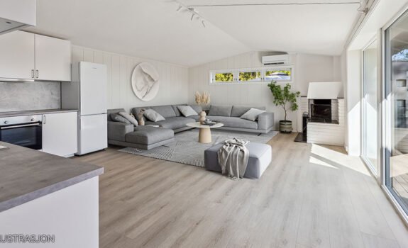 Innredet stue- og kjøkkenløsning Holmenkollveien 119