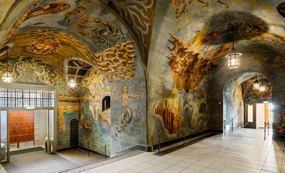 Freskomalerier Per Krohg Sjømannsskolen