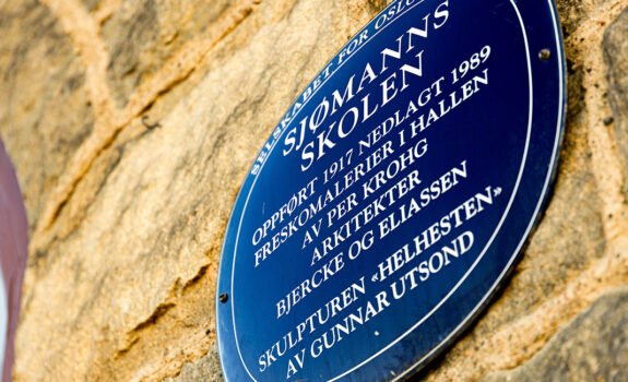 Blått skilt Sjømannsskolen