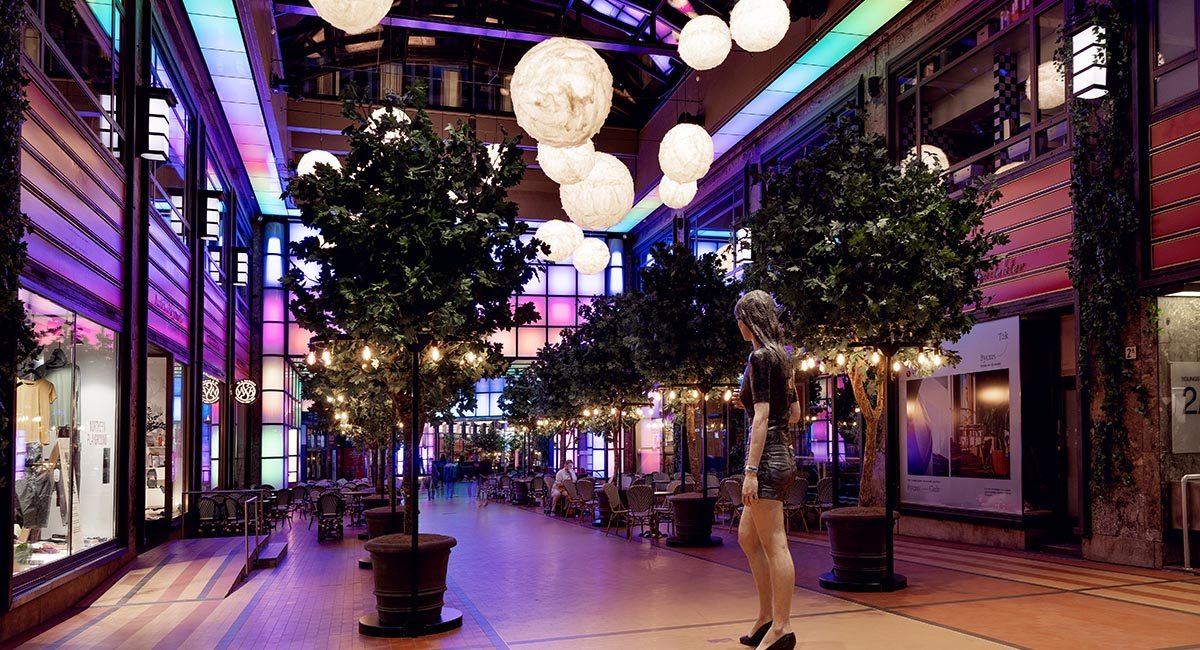 Folketeaterpassasjen belysning