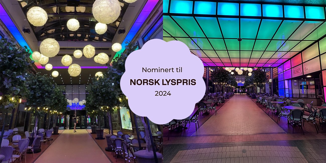 Norsk Lyspris 2024 nominasjon Folketeaterpassasjen