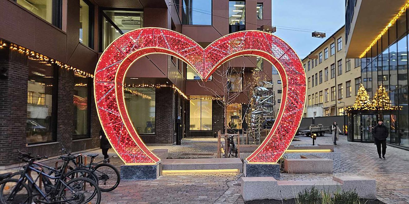 Julebelysning Urtepassasjen