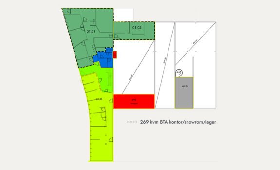Plantegning lager Caspar Storms vei 16