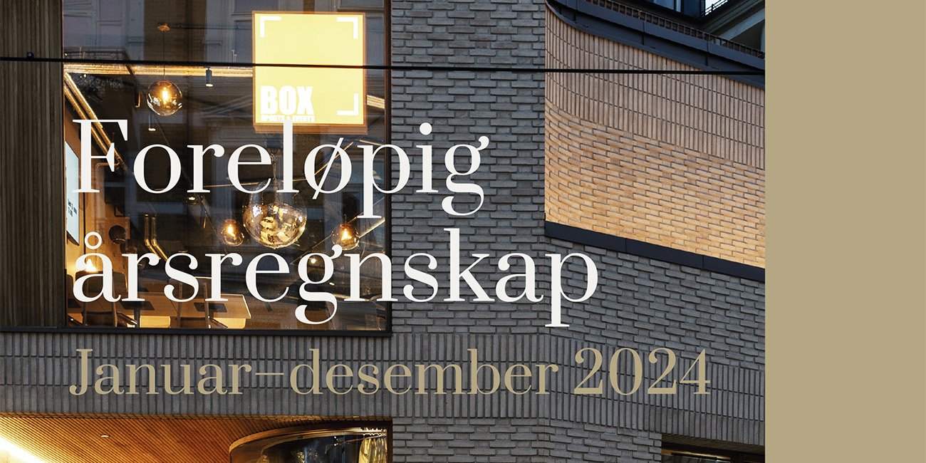 Foreløpig årsregnskap 2024 Victoria Eiendom
