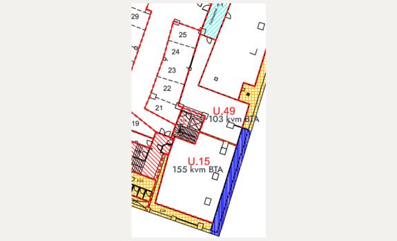 Plantegning lager Storgata 21-23