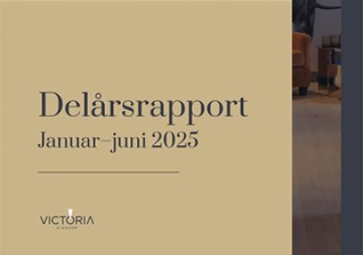 Forside delårsrapport 2025 Victoria Eiendom