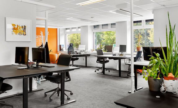 Kontorplasser i åpent landskap